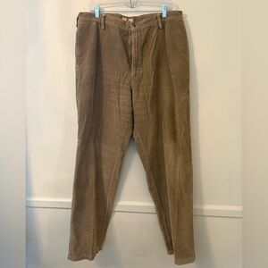 Woolrich Men's Heavyweight Tan Corduroy Pants 36x34 EUC